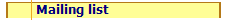  Mailing list